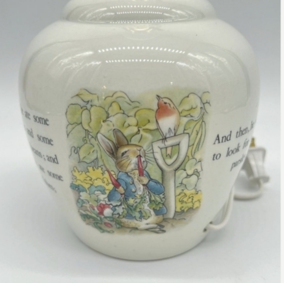 Vintage Peter Rabbit Bunny Lamp Wedgewood Beatrix Potter - Picture 2 of 6